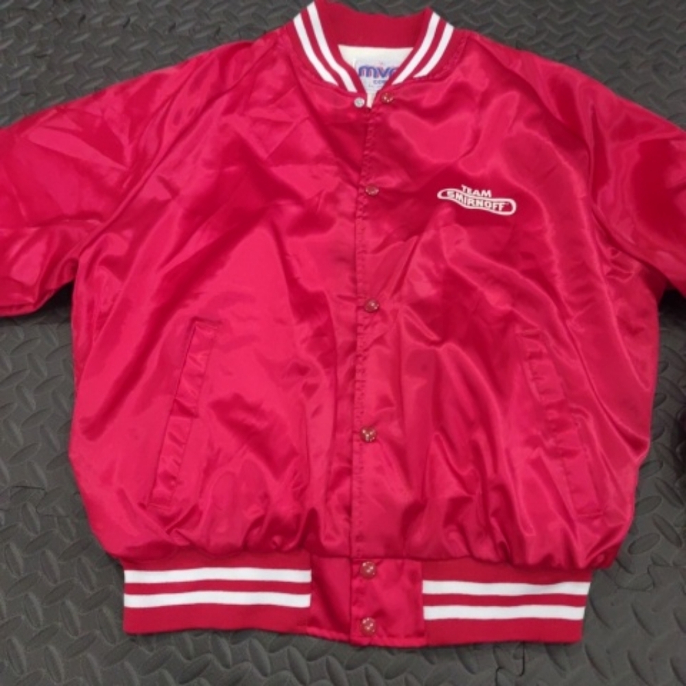 VTG Team Smirnoff Red Satin Varsity Jacket